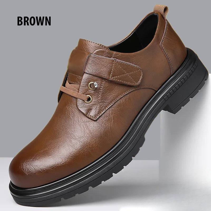 📢📢60%OFF!!!✨Men's Breathable Retro PU Leather Soft Sole Shoes
